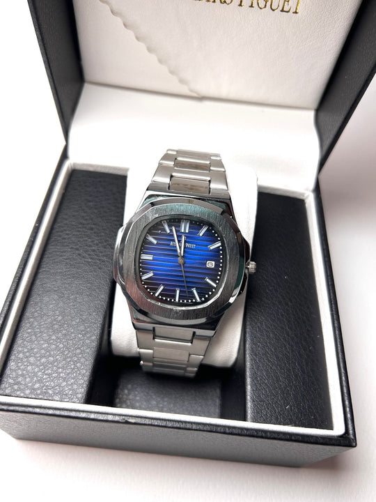 Audemars Piguet Royal Oak Nautilus For Him - Silver with Blue Dial - Giiz store