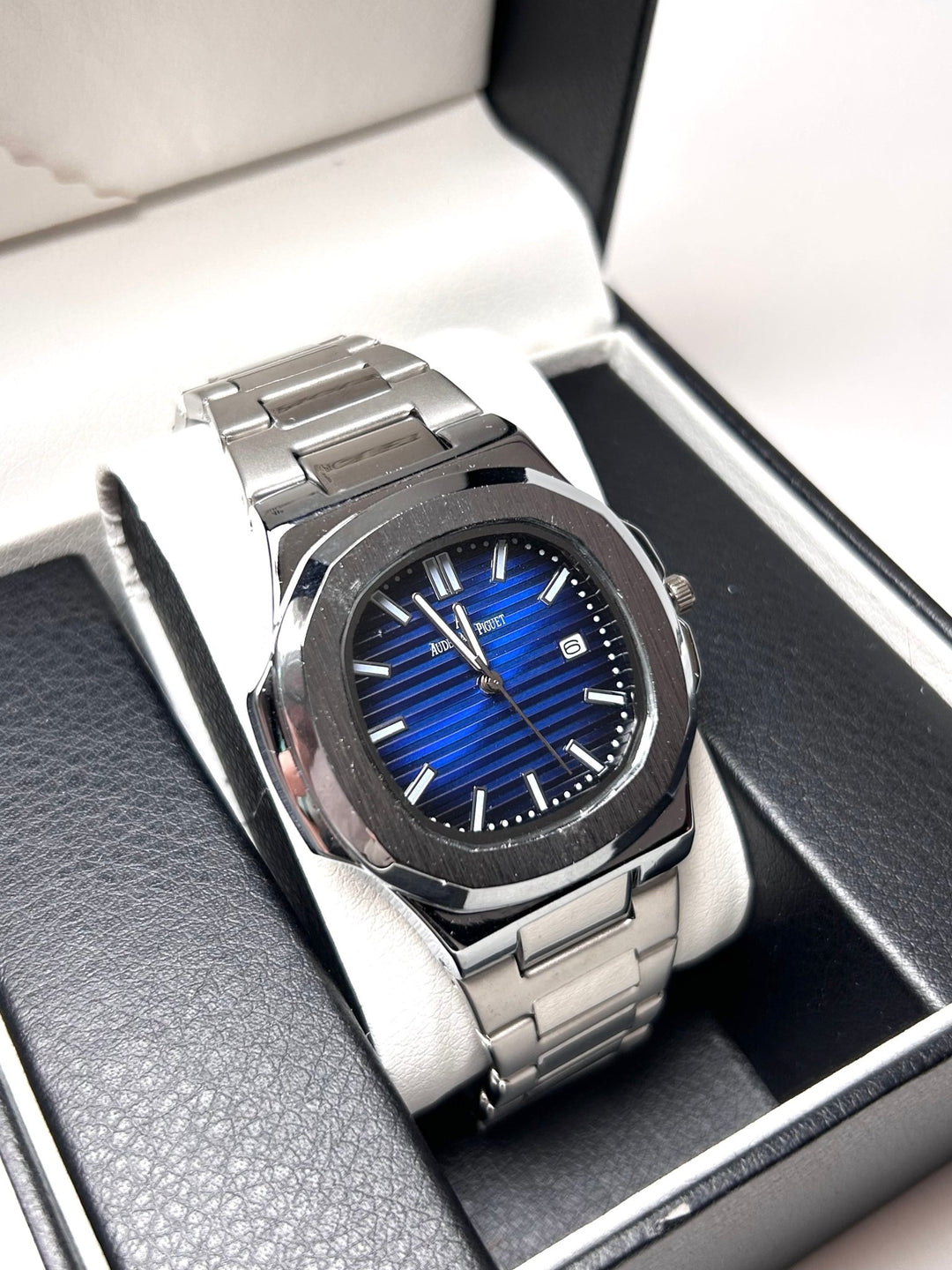 Audemars Piguet Royal Oak Nautilus For Him - Silver with Blue Dial - Giiz store