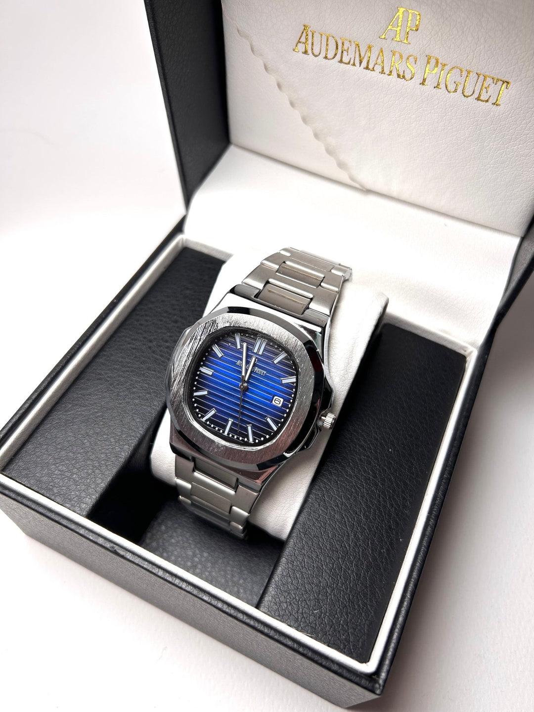 Audemars Piguet Royal Oak Nautilus For Him - Silver with Blue Dial - Giiz store