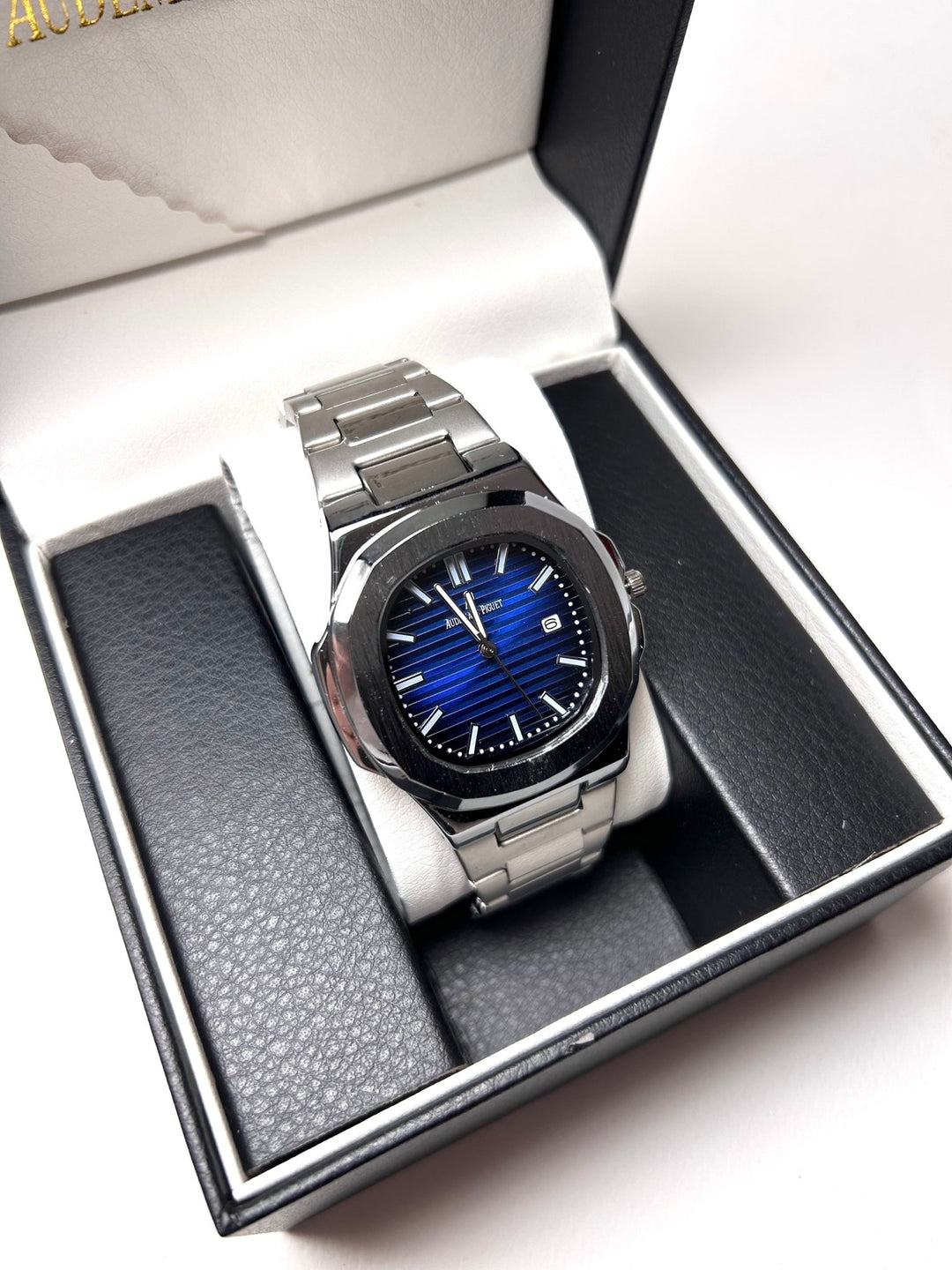 Audemars Piguet Royal Oak Nautilus For Him - Silver with Blue Dial - Giiz store