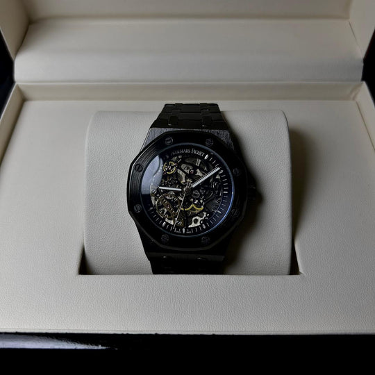 Audemars Piguet Skeleton Royal Oak For Him – Full Black - Giiz store