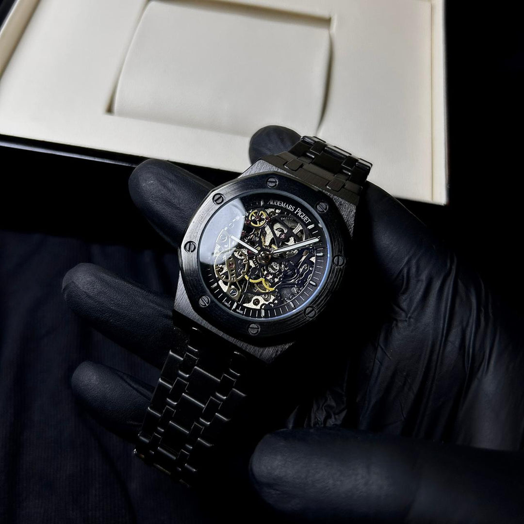 Audemars Piguet Skeleton Royal Oak For Him – Full Black - Giiz store