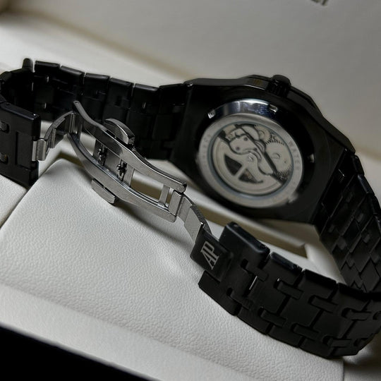 Audemars Piguet Skeleton Royal Oak For Him – Full Black - Giiz store