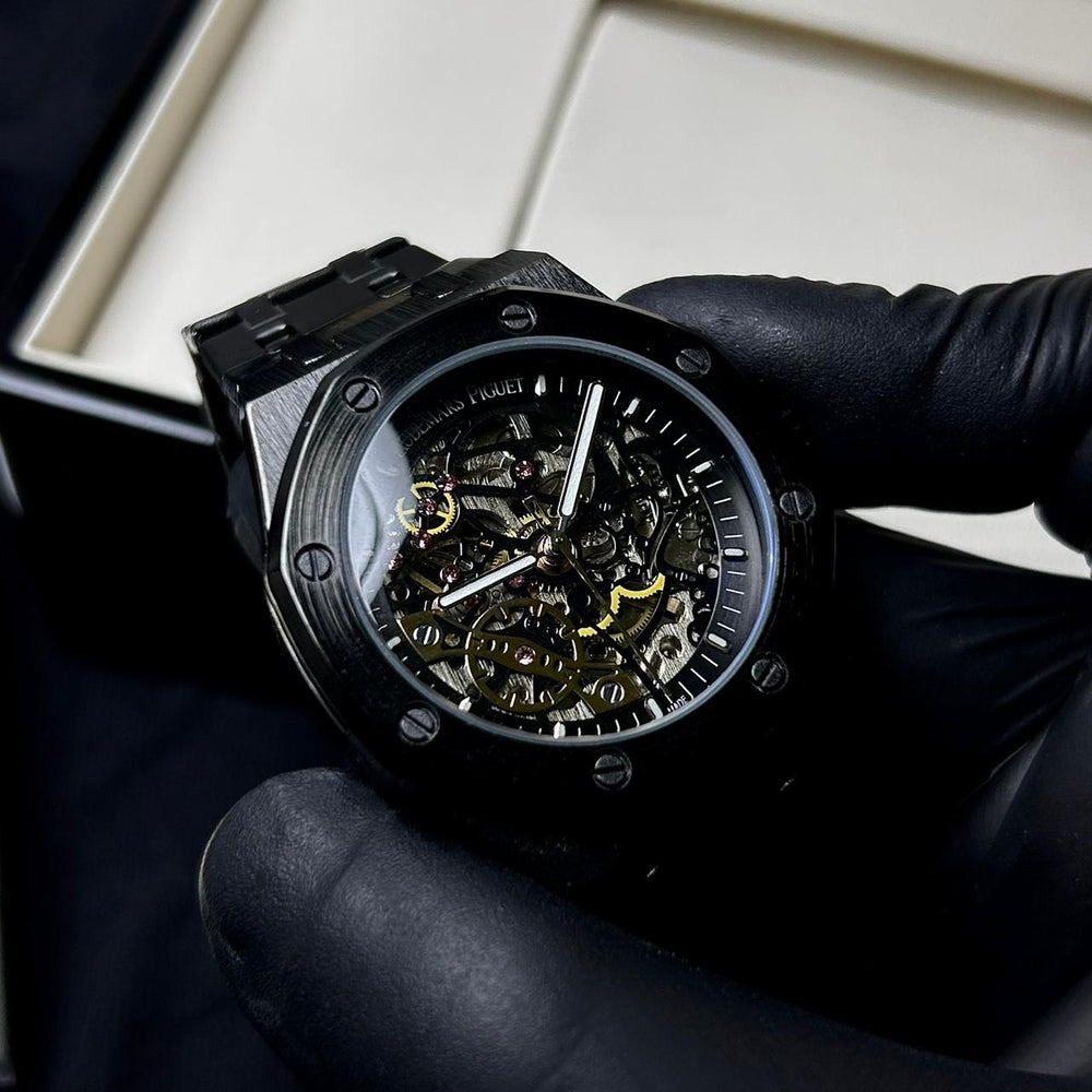 Audemars Piguet Skeleton Royal Oak For Him – Full Black - Giiz store