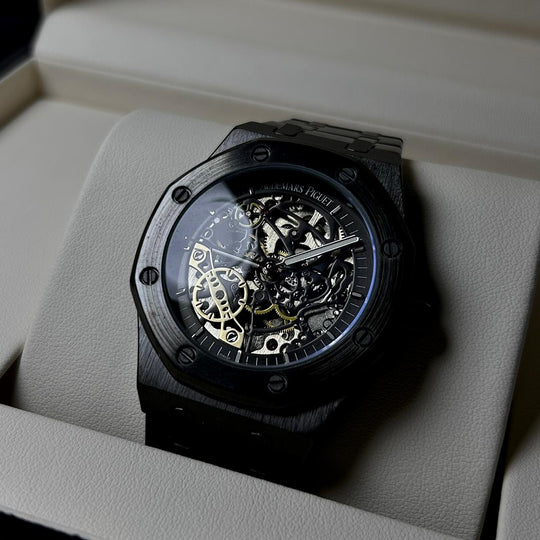 Audemars Piguet Skeleton Royal Oak For Him – Full Black - Giiz store