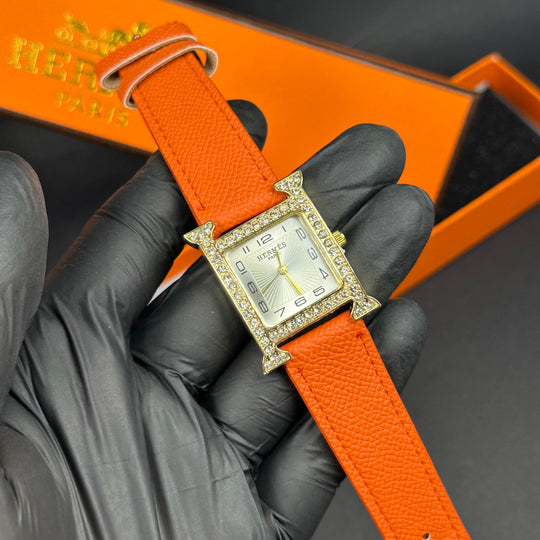 Hermès H Crystal – Gold Orange