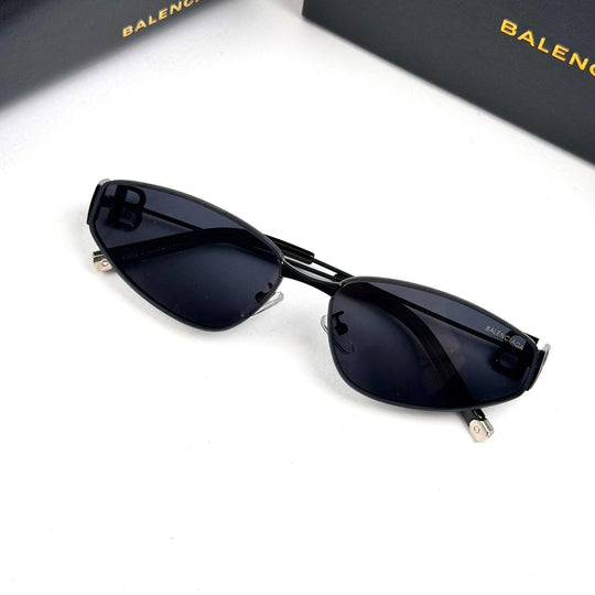 Balenciaga Narrow Oval BB0335S - Black - Giiz store