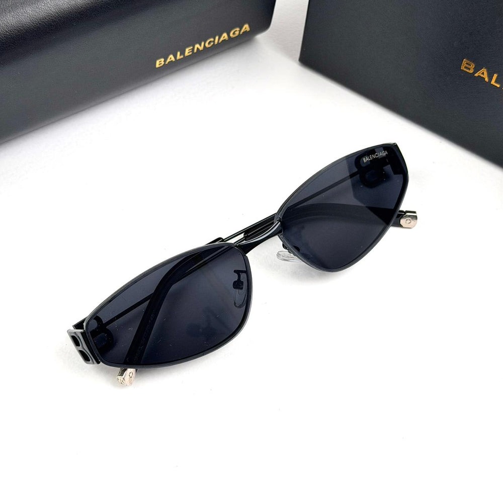 Balenciaga Narrow Oval BB0335S - Black - Giiz store