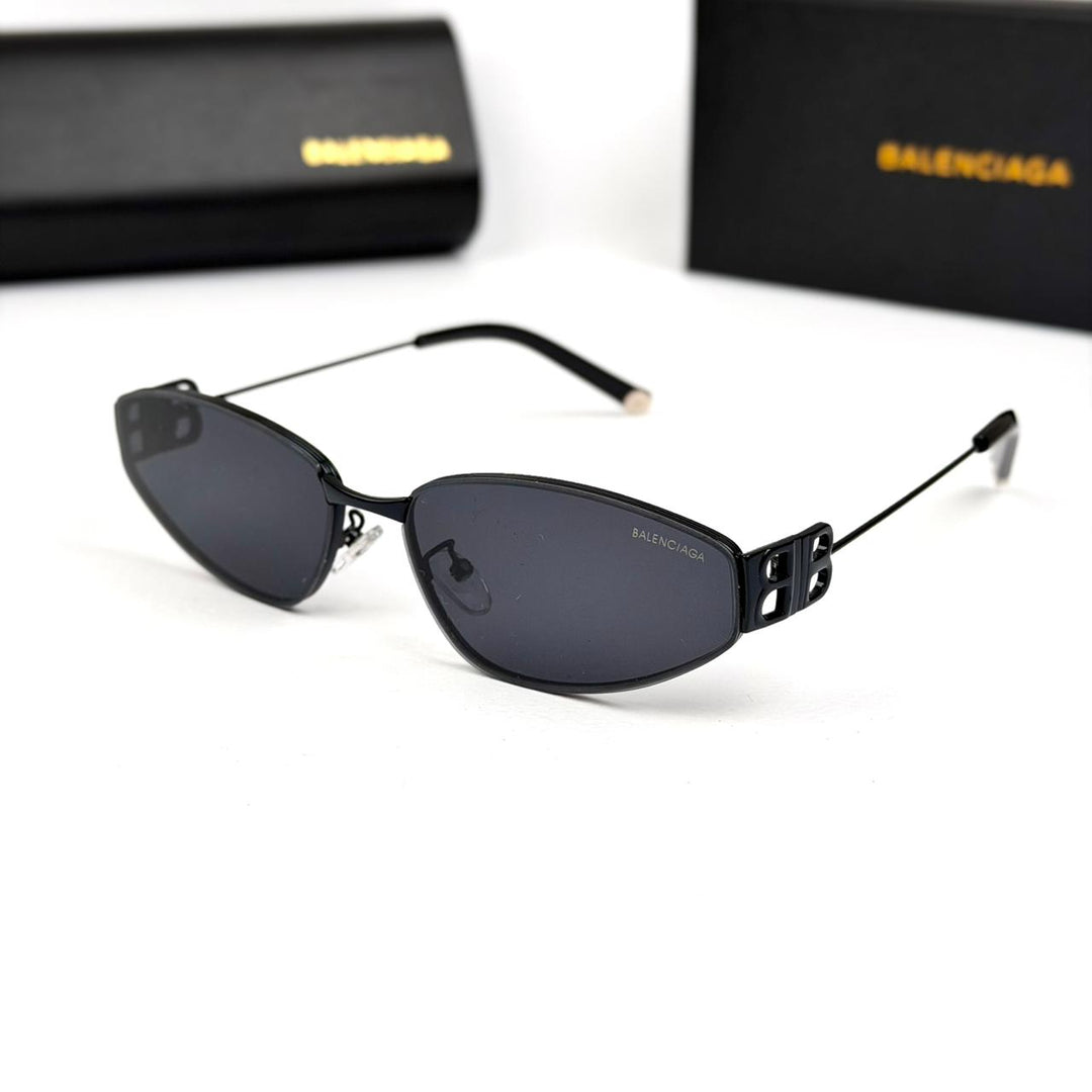 Balenciaga Narrow Oval BB0335S - Black - Giiz store