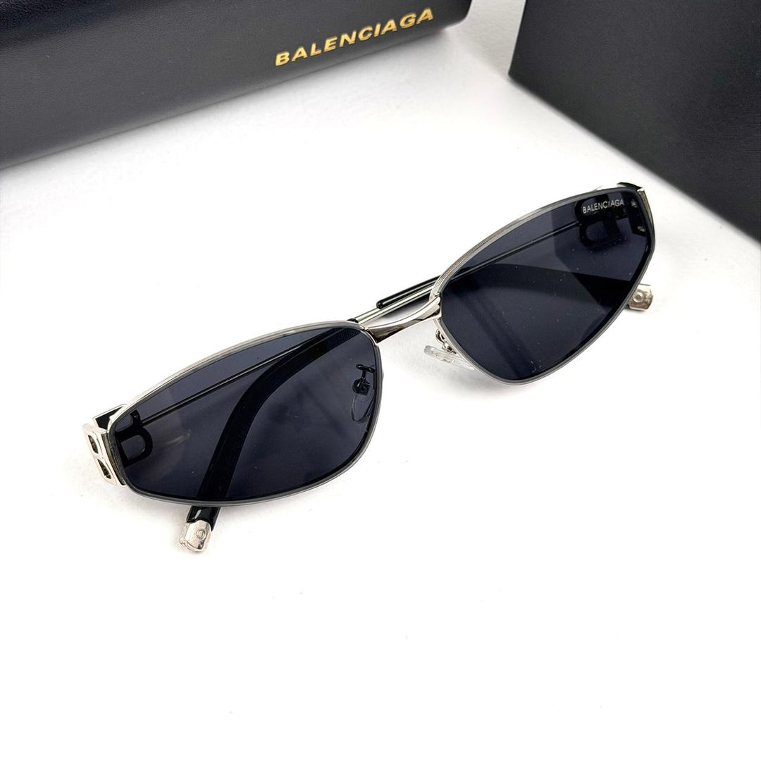 Balenciaga Narrow Oval BB0335S - Silver Black - Giiz store