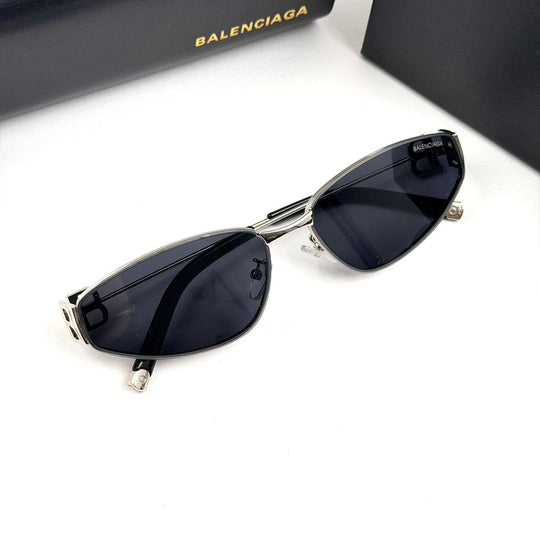 Balenciaga Narrow Oval BB0335S - Silver Black - Giiz store