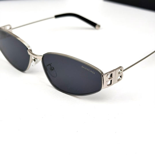 Balenciaga Narrow Oval BB0335S - Silver Black - Giiz store