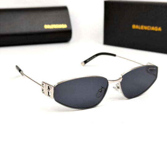 Balenciaga Narrow Oval BB0335S - Silver Black - Giiz store