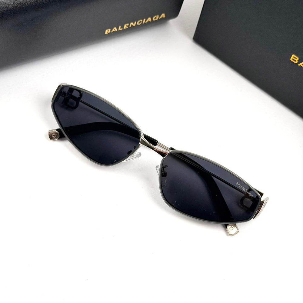 Balenciaga Narrow Oval BB0335S - Silver Black - Giiz store