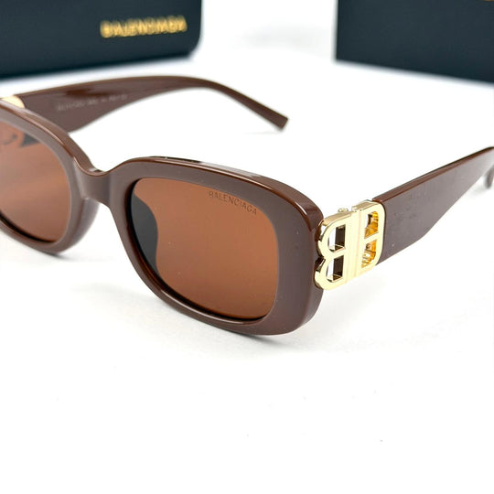 Balenciaga Rectangular BB0310SK - Brown - Giiz store
