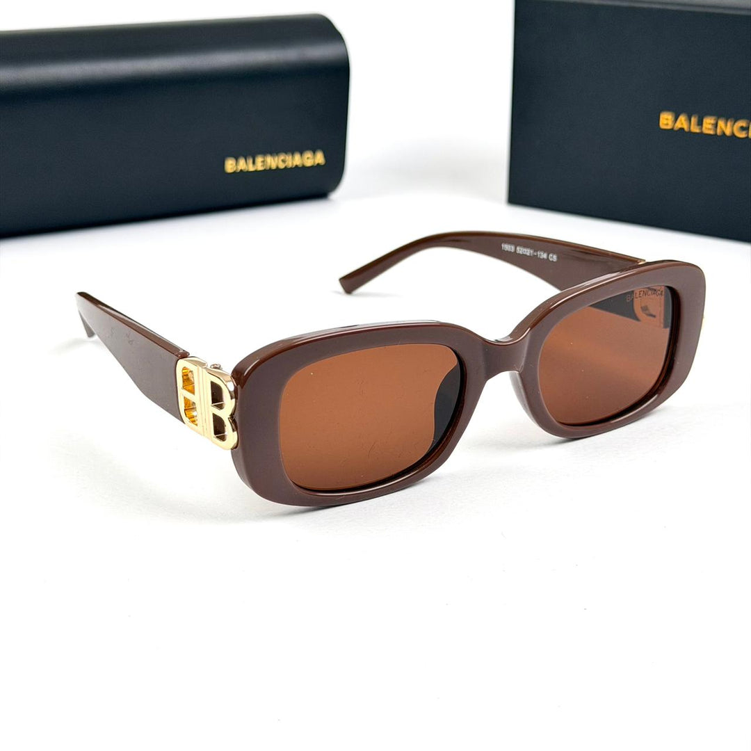 Balenciaga Rectangular BB0310SK - Brown - Giiz store