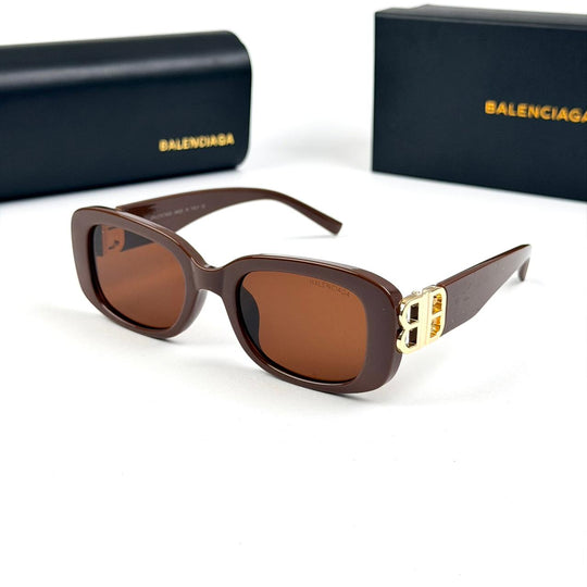 Balenciaga Rectangular BB0310SK - Brown - Giiz store
