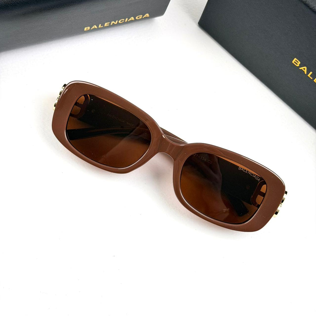 Balenciaga Rectangular BB0310SK - Brown - Giiz store