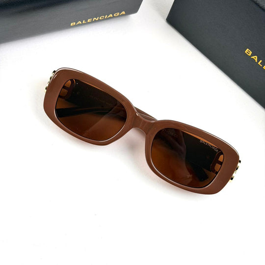 Balenciaga Rectangular BB0310SK - Brown - Giiz store