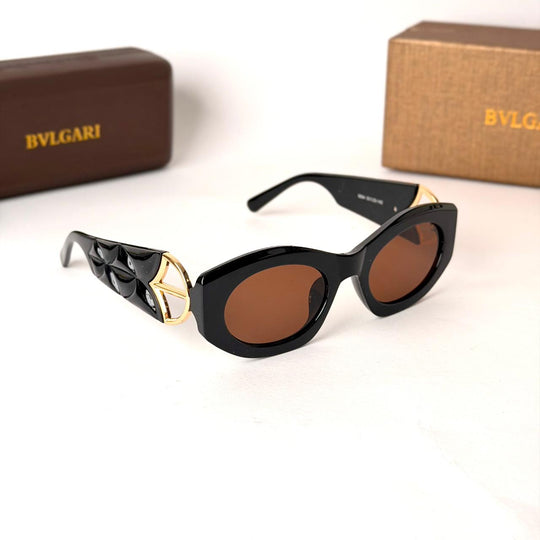 Bvlgari Black Oval – Brown Lens - Giiz store