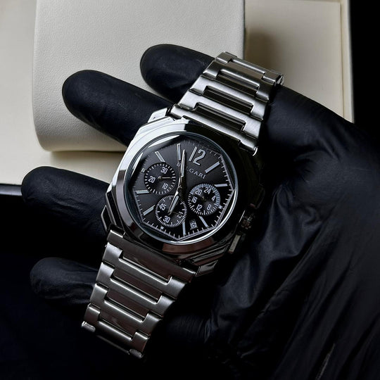 Bvlgari Octo Chronograph - Silver Black - Giiz store
