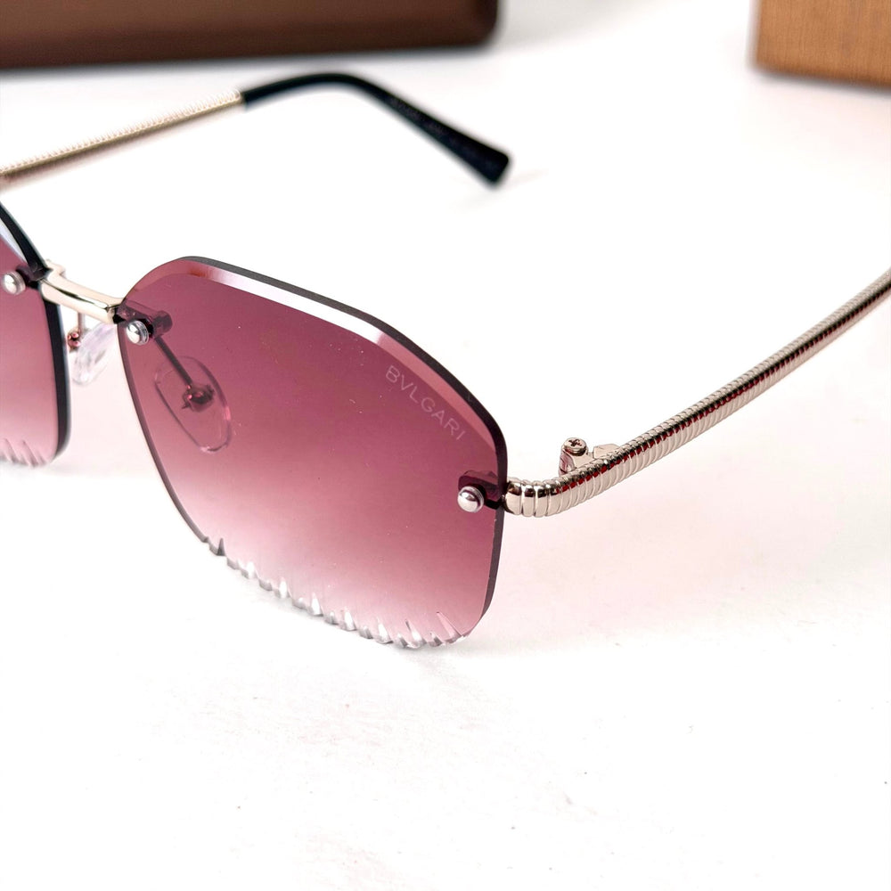 Bvlgari Rimless Square – Berry Pink Gradient - Giiz store