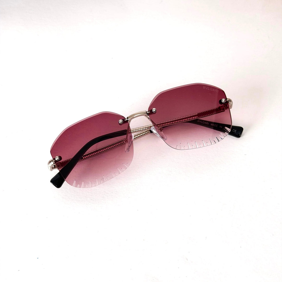 Bvlgari Rimless Square – Berry Pink Gradient - Giiz store