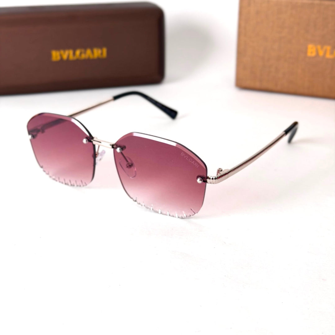 Bvlgari Rimless Square – Berry Pink Gradient - Giiz store