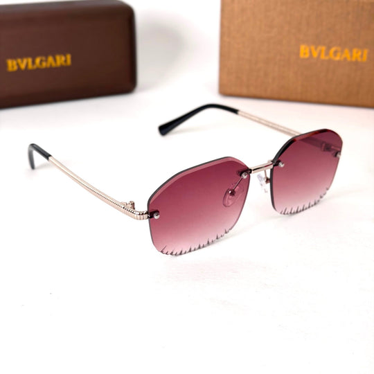 Bvlgari Rimless Square – Berry Pink Gradient - Giiz store