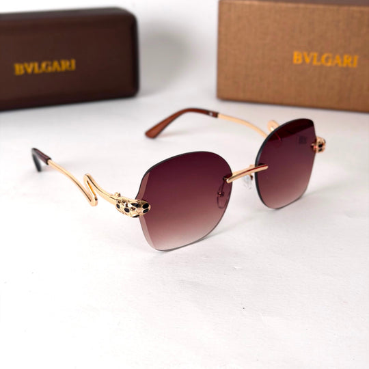 Bvlgari Rimless Square – Burgundy Gradient - Giiz store