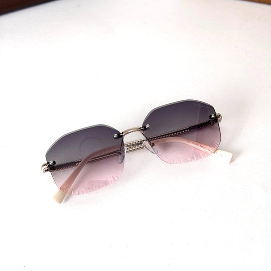 Bvlgari Rimless Square – Smoke Pink Gradient - Giiz store
