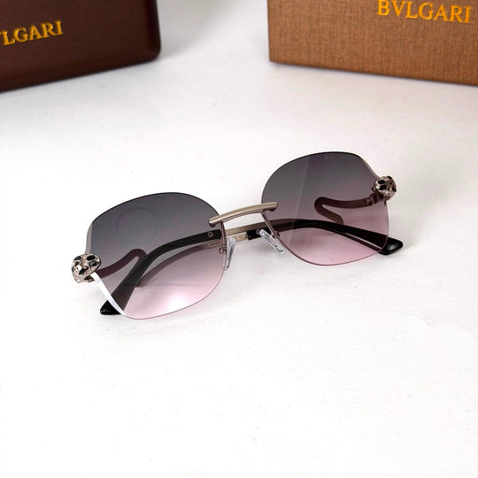 Bvlgari Rimless Square – Smoke Rose Gradient - Giiz store