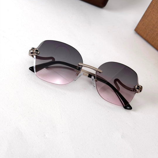 Bvlgari Rimless Square – Smoke Rose Gradient - Giiz store
