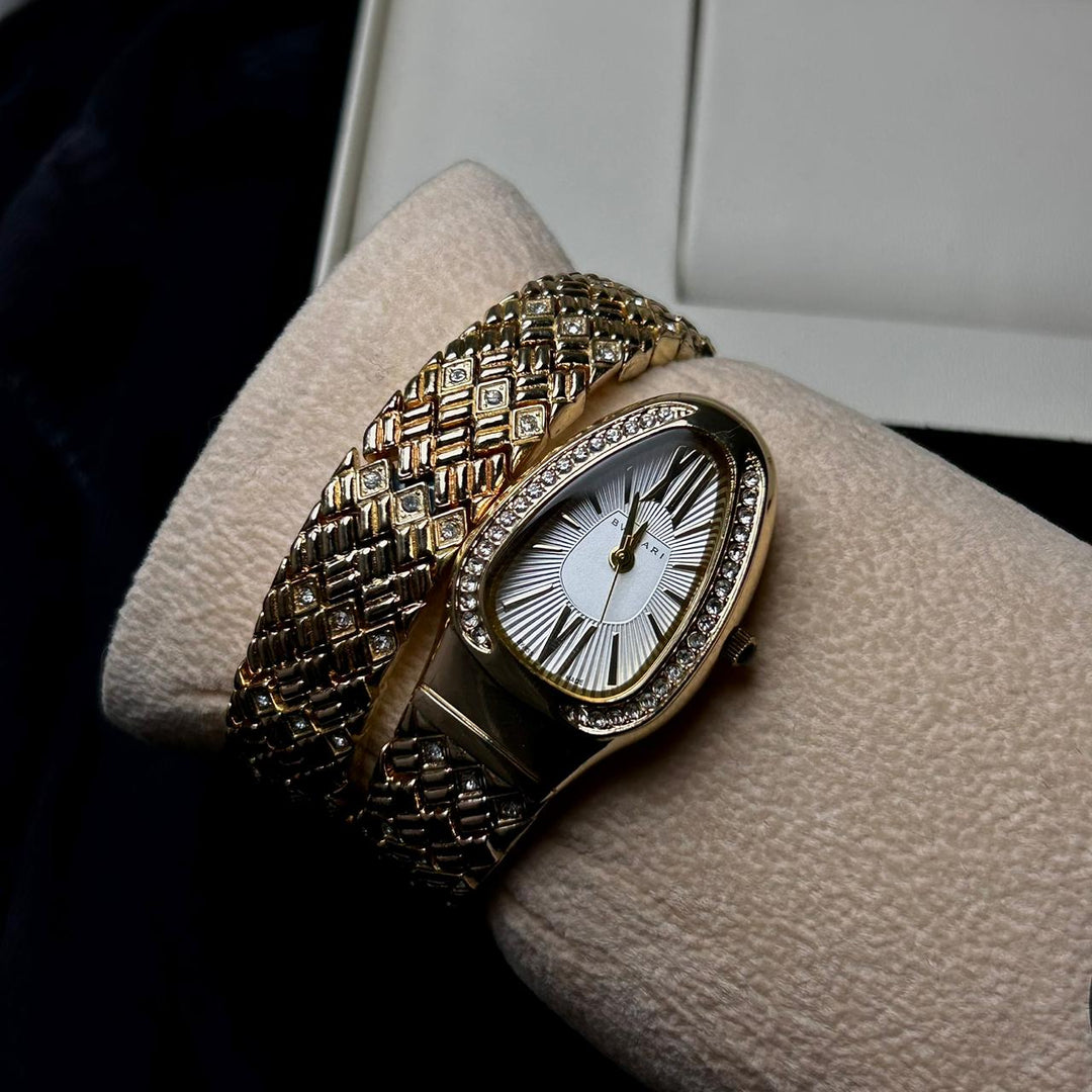 Bvlgari Serpenti Spiga - Golden White - Giiz store