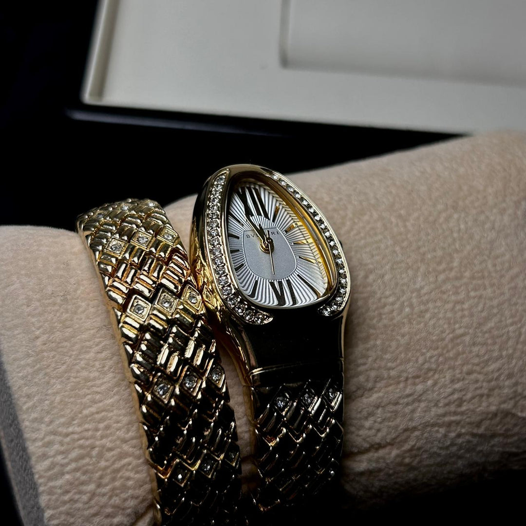 Bvlgari Serpenti Spiga - Golden White - Giiz store