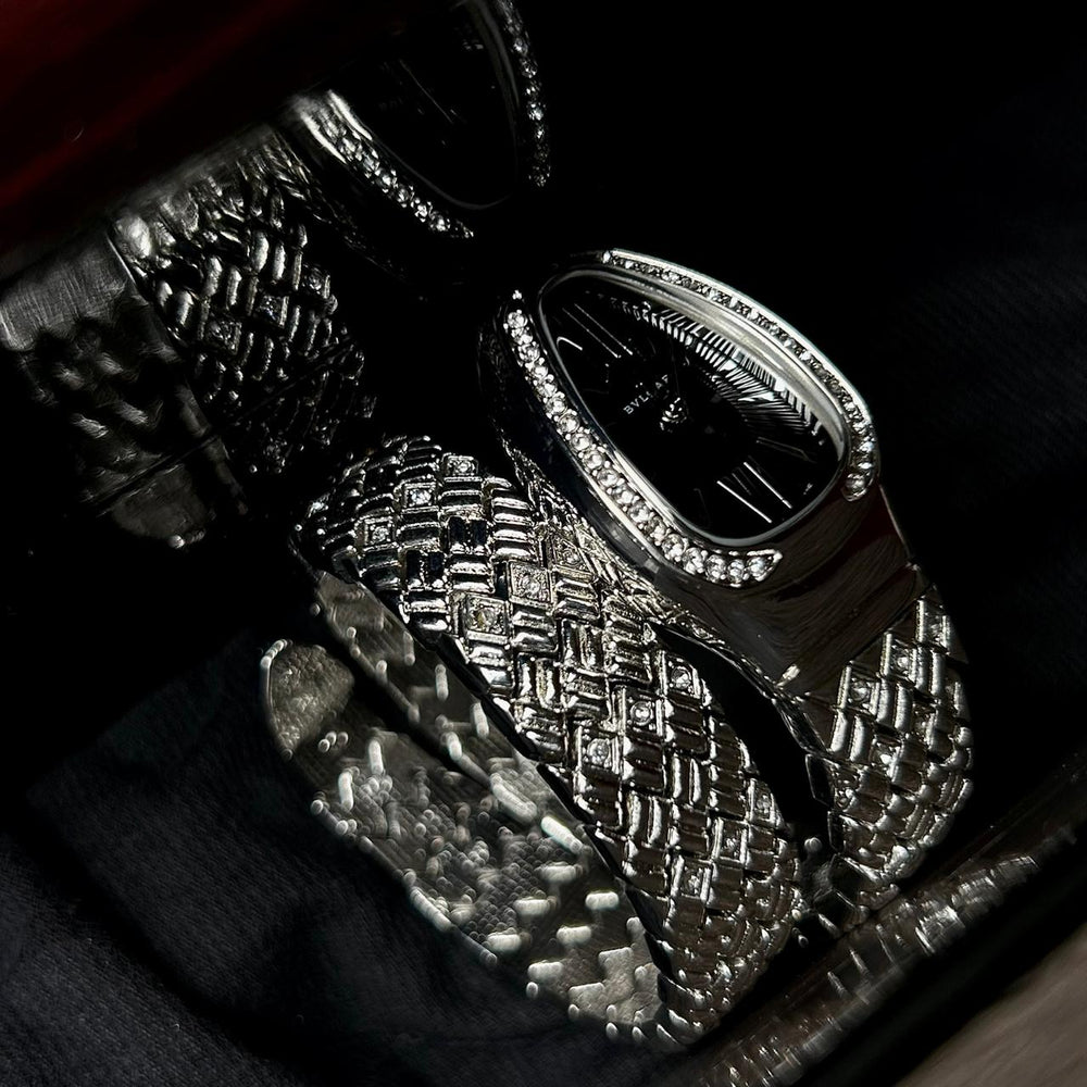 Bvlgari Serpenti Spiga - Silver Black - Giiz store