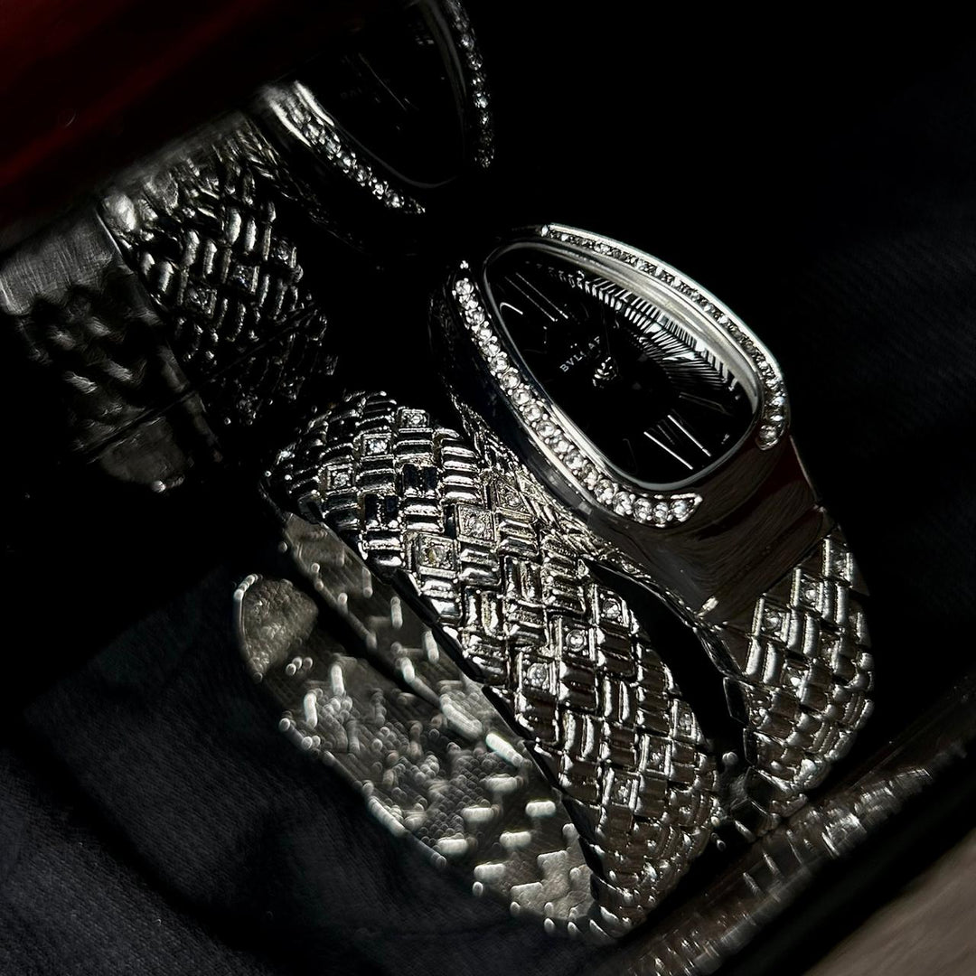 Bvlgari Serpenti Spiga - Silver Black - Giiz store