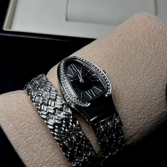 Bvlgari Serpenti Spiga - Silver Black - Giiz store