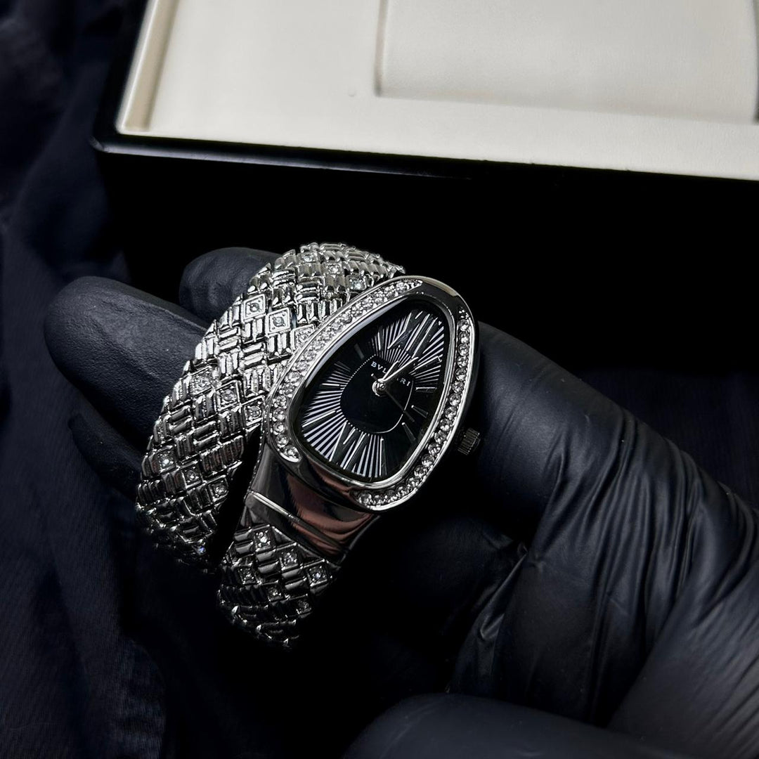 Bvlgari Serpenti Spiga - Silver Black - Giiz store