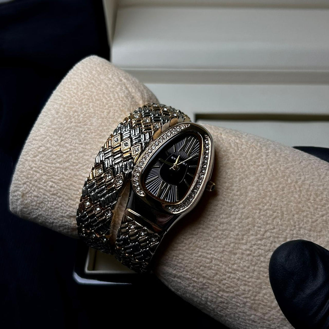 Bvlgari Serpenti Spiga - Two Tone Black - Giiz store