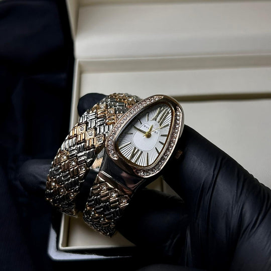 Bvlgari Serpenti Spiga - Two Tone White - Giiz store