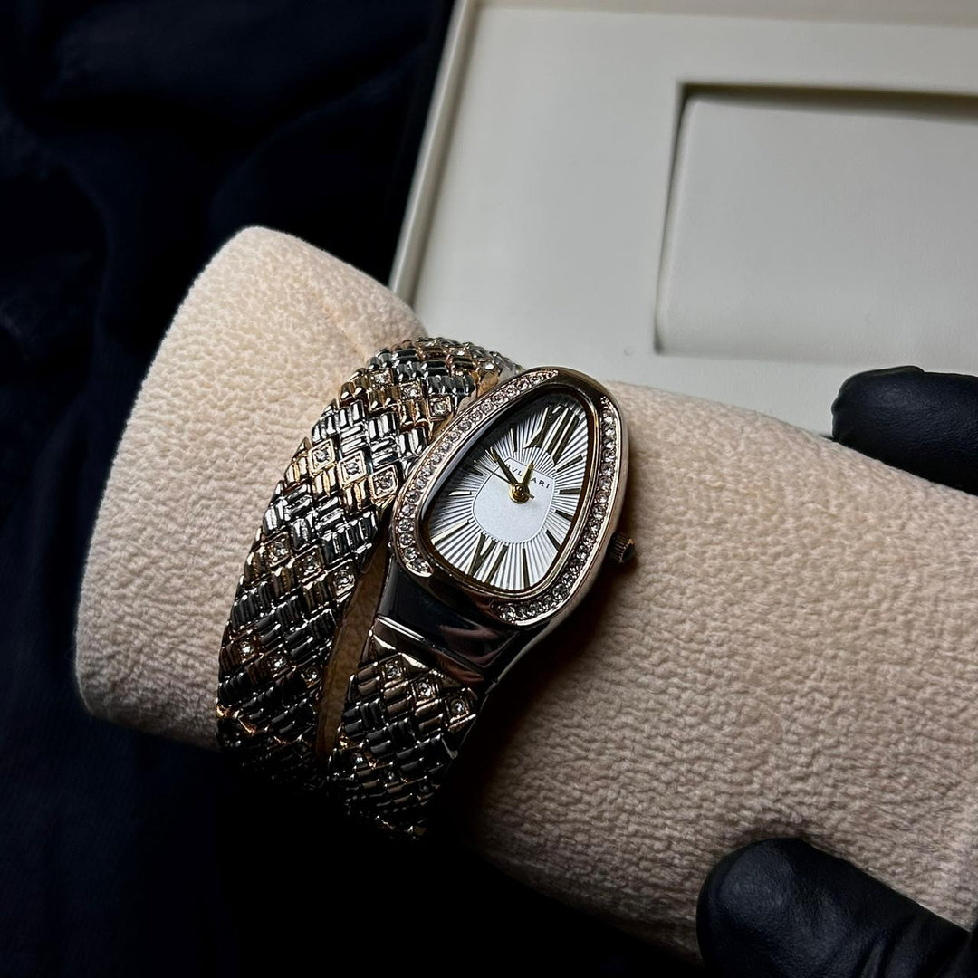 Bvlgari Serpenti Spiga - Two Tone White - Giiz store