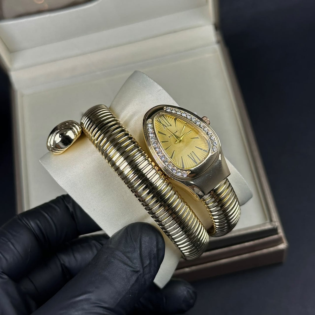Bvlgari Serpenti Tubogas Large Metal - Full Gold - Giiz store