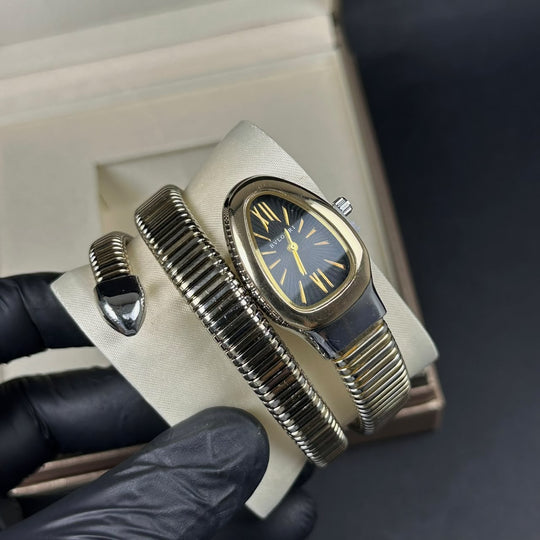 Bvlgari Serpenti Tubogas Metal - Golden Black &