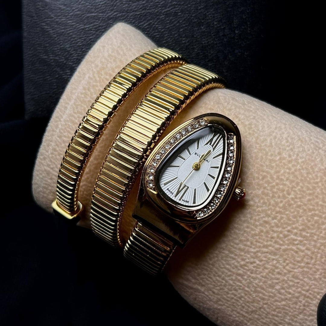 Bvlgari Serpenti Tubogas Metal - Golden White - Giiz store
