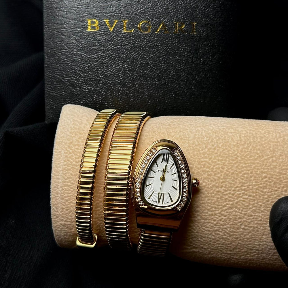 Bvlgari Serpenti Tubogas Metal - Golden White - Giiz store