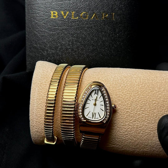 Bvlgari Serpenti Tubogas Metal - Golden White - Giiz store