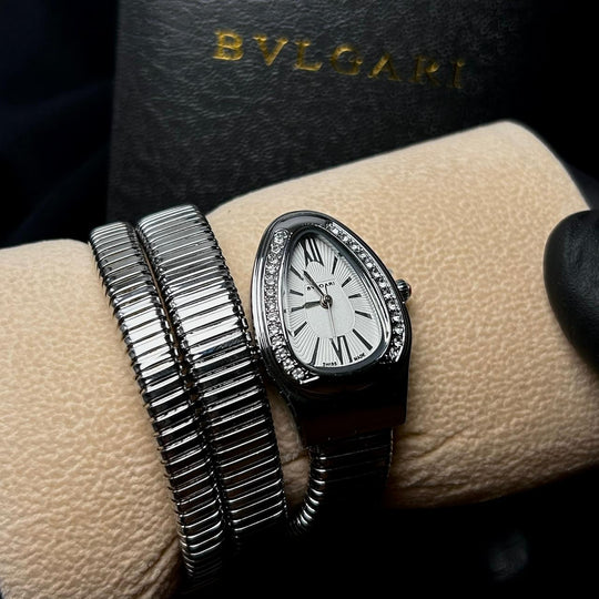 Bvlgari Serpenti Tubogas Metal - Silver White - Giiz store