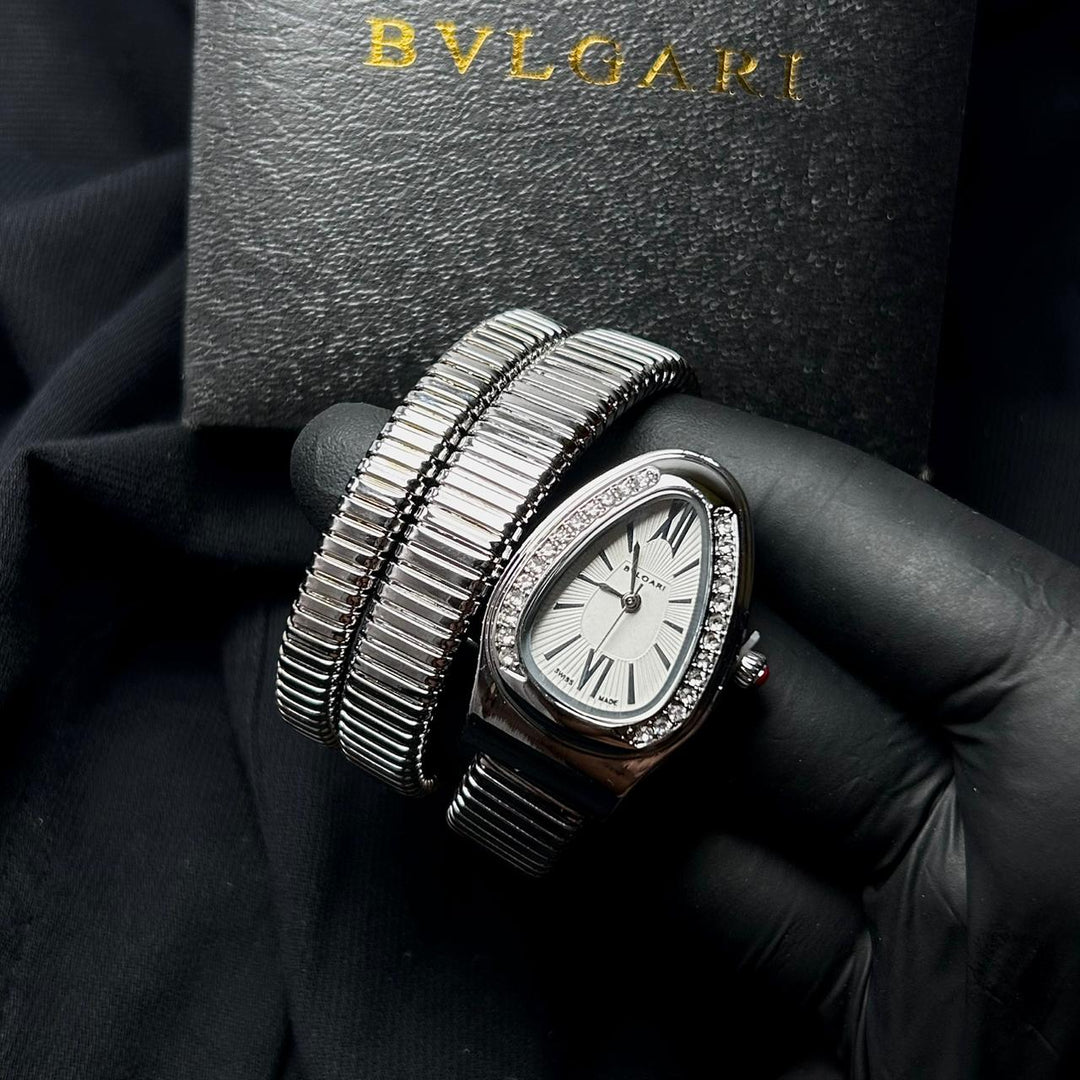 Bvlgari Serpenti Tubogas Metal - Silver White - Giiz store