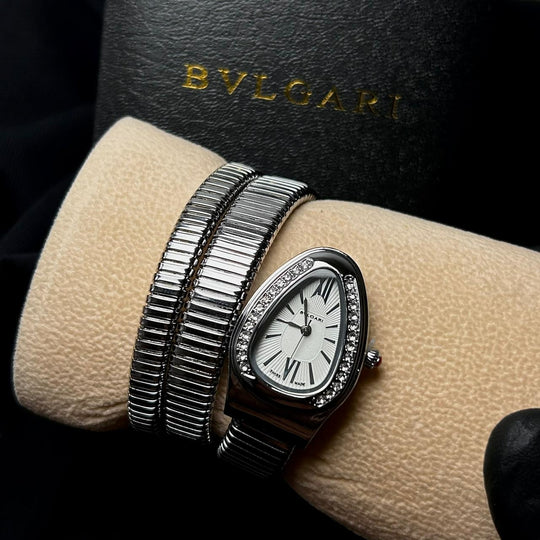 Bvlgari Serpenti Tubogas Metal - Silver White - Giiz store